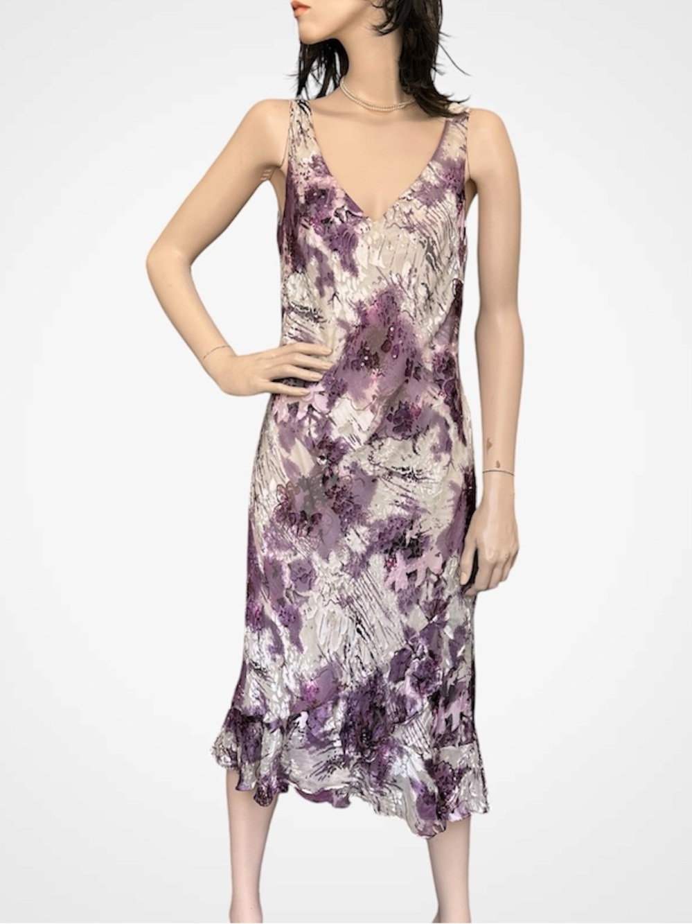 Y2K 100% Silk Dress with Evening Jacket
